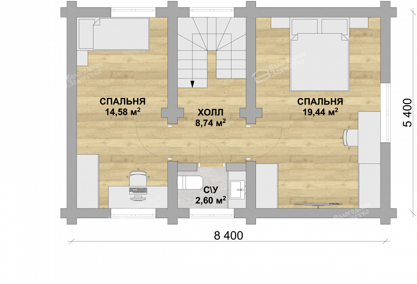 Дом из бревна VZ-144 