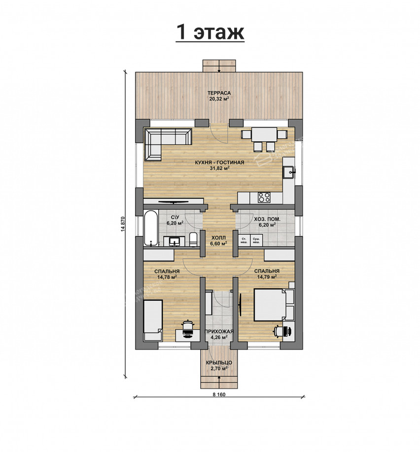 Дом из камня VZ-783
