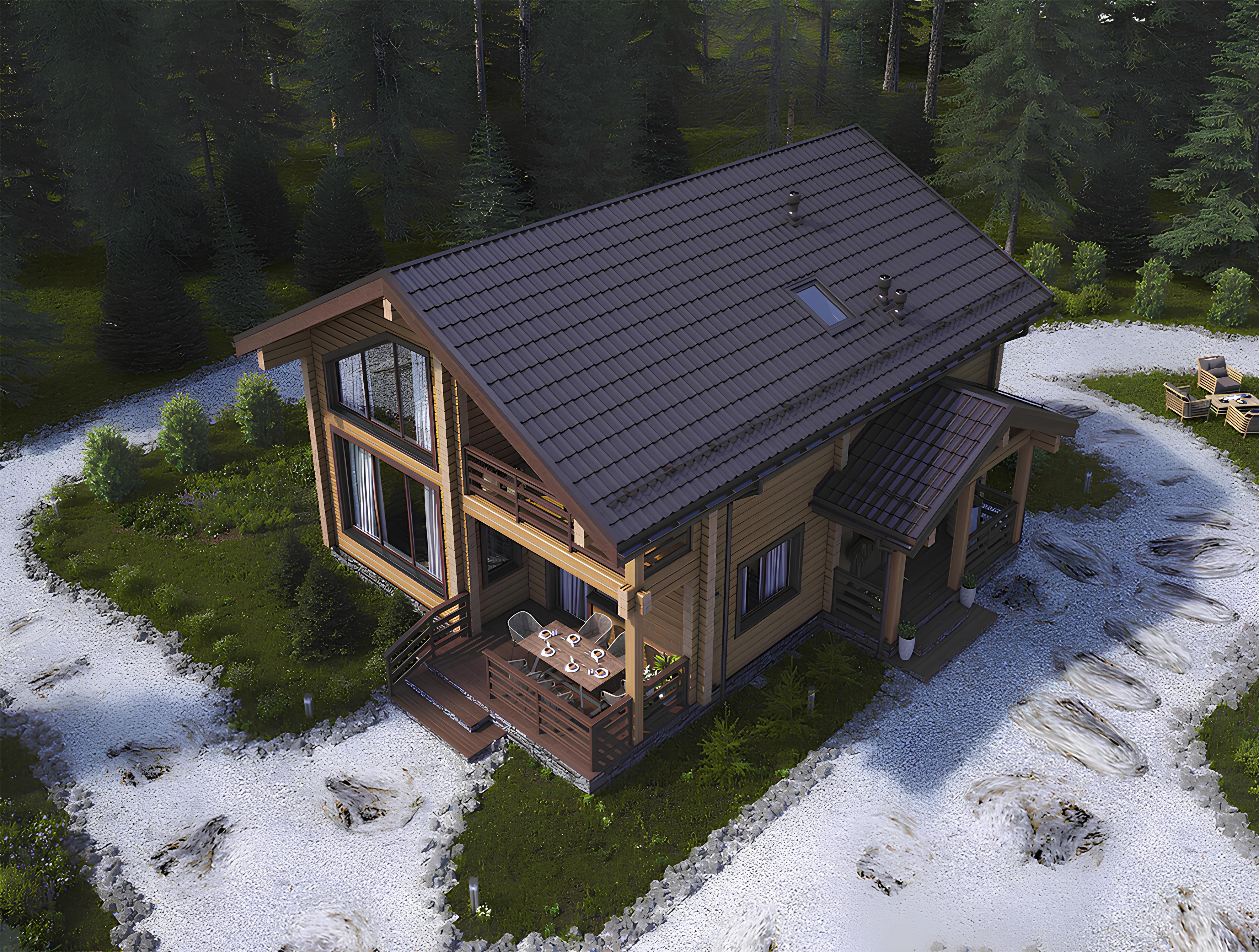 Дом из клееного бруса VZ-300