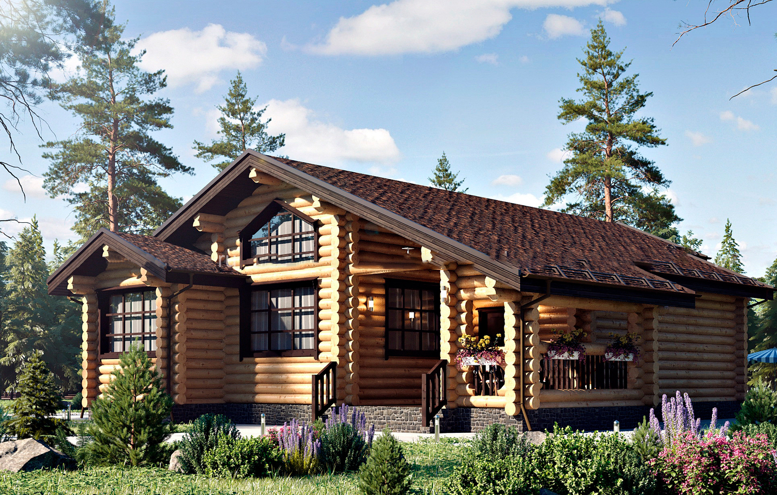 Дом из бревна VZ-164