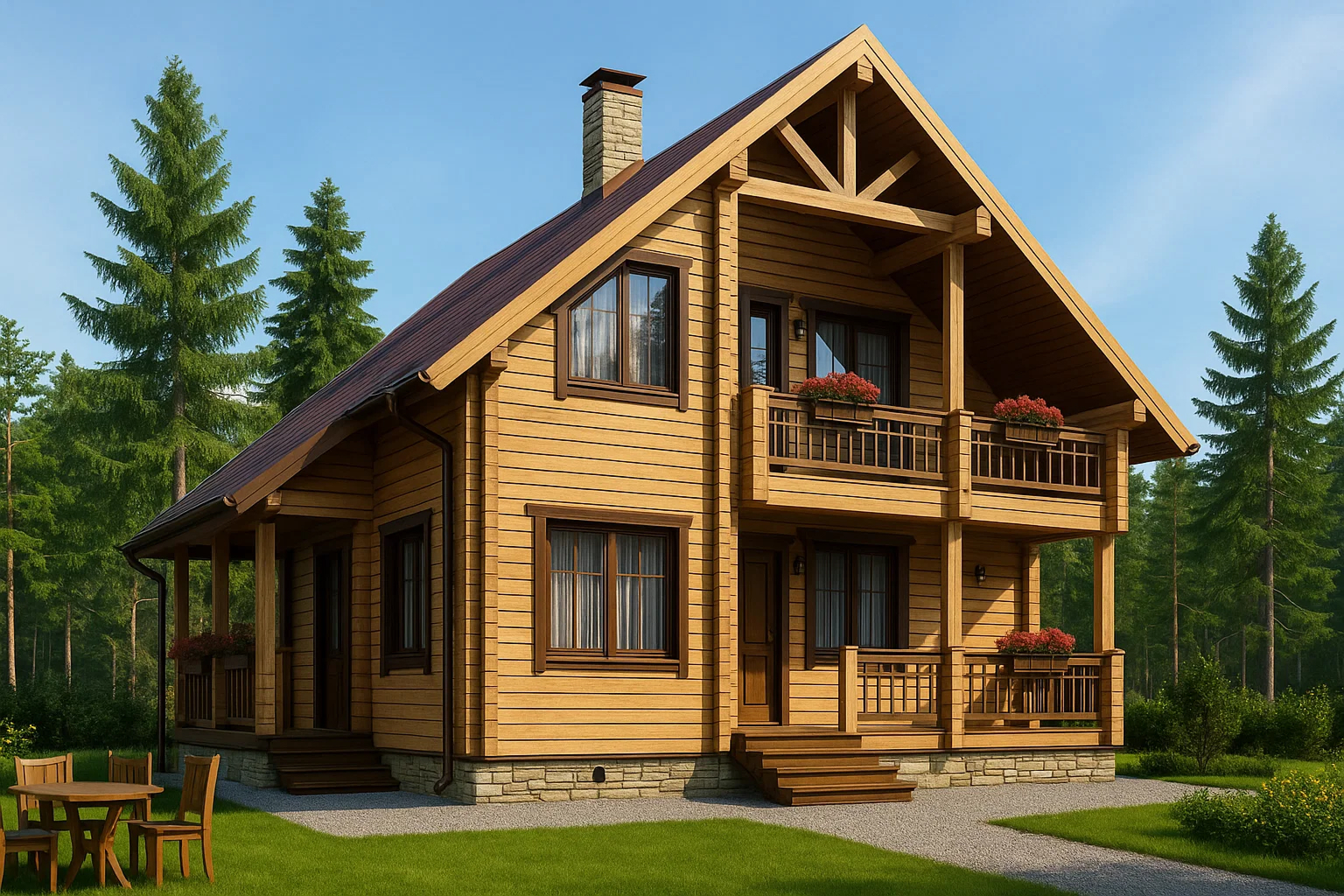 Дом из клееного бруса VZ-319