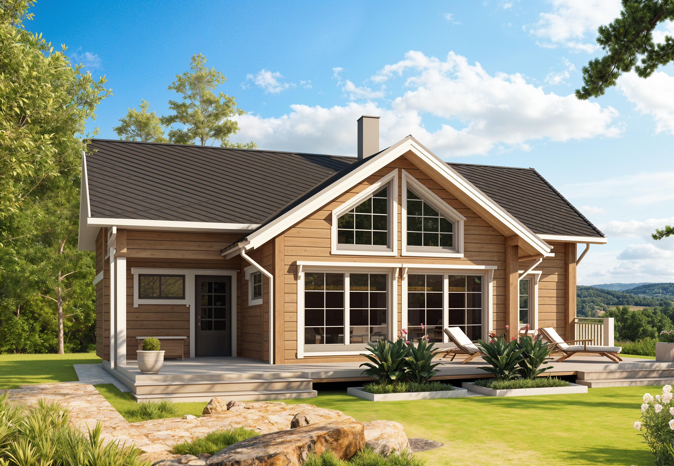 Дом из клееного бруса VZ-368 