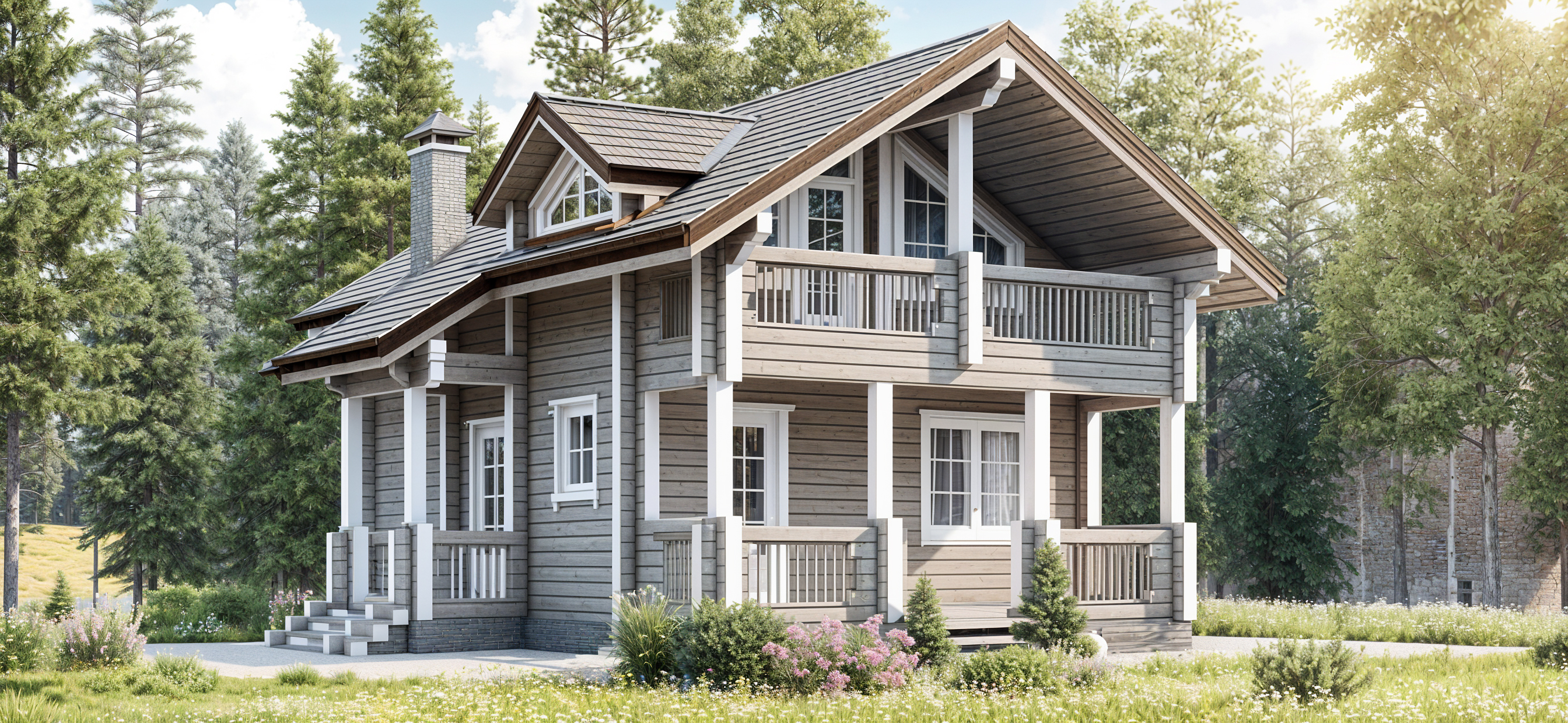 Дом из клееного бруса VZ-371