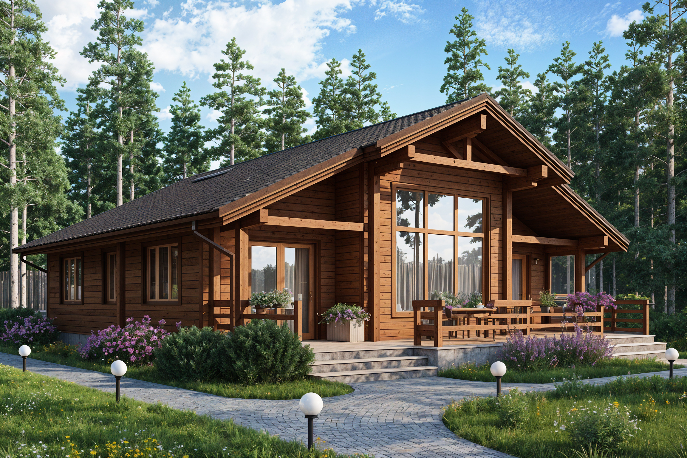 Дом из клееного бруса VZ-372