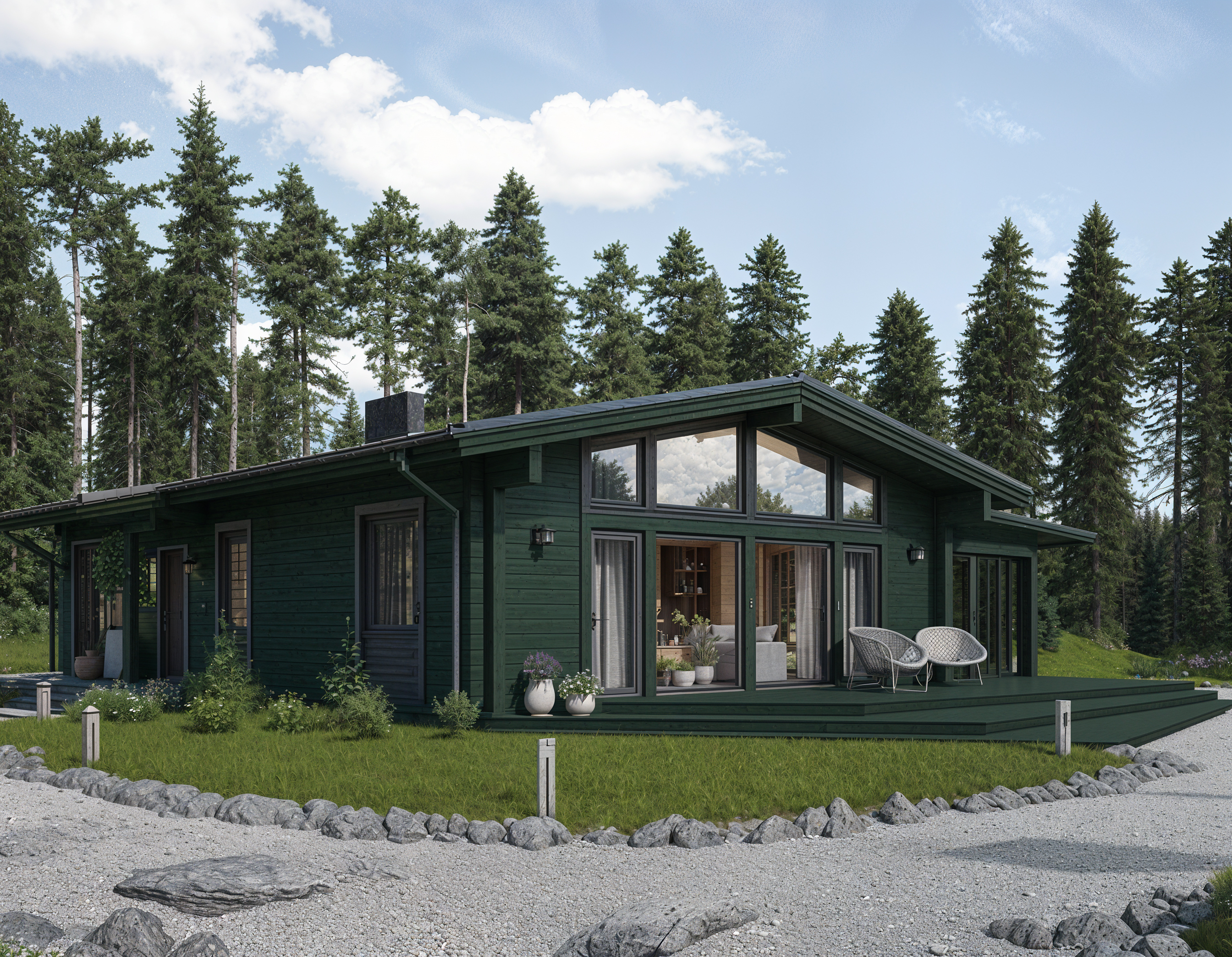 Дом из клееного бруса VZ-374 