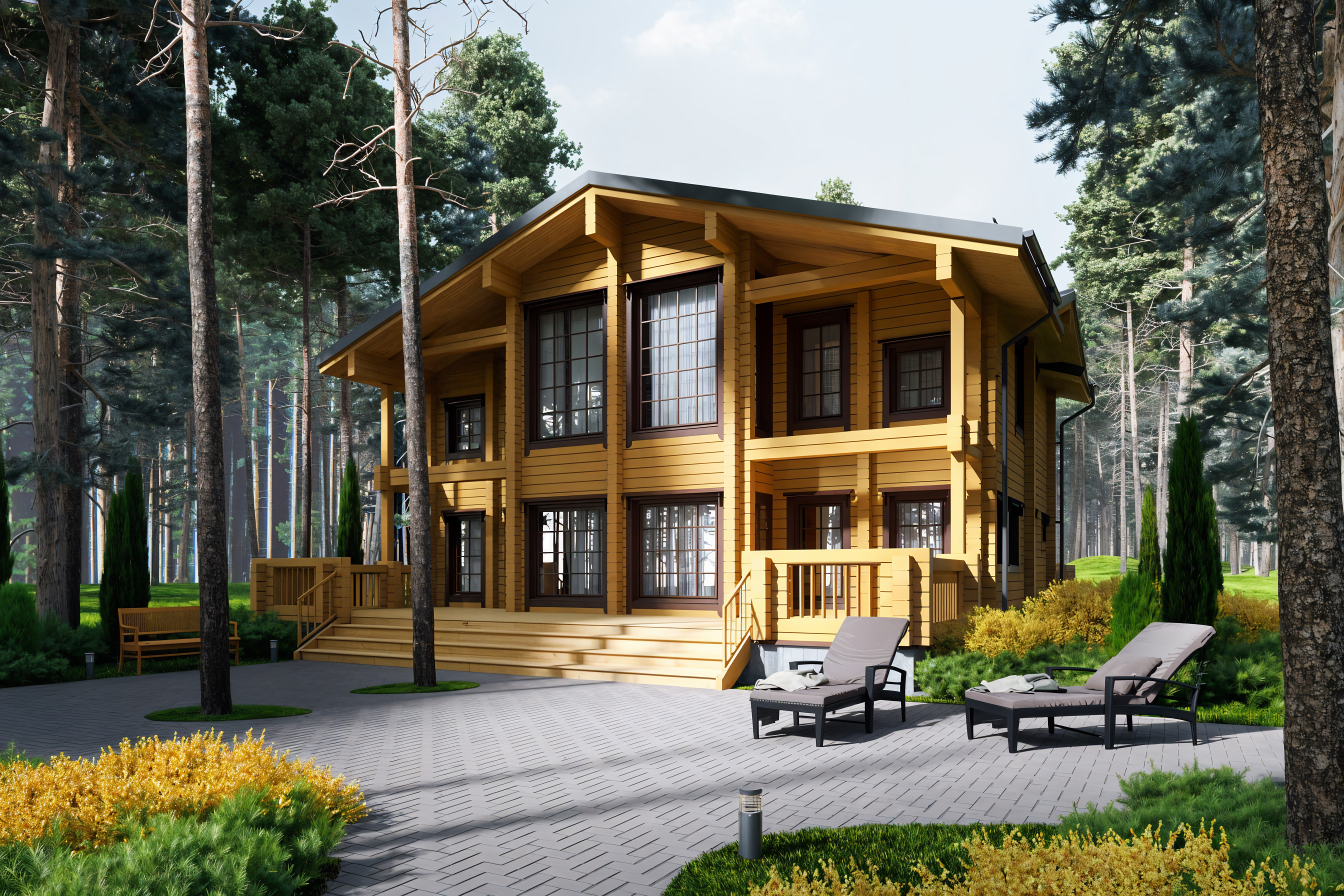 Дом из клееного бруса VZ-376  