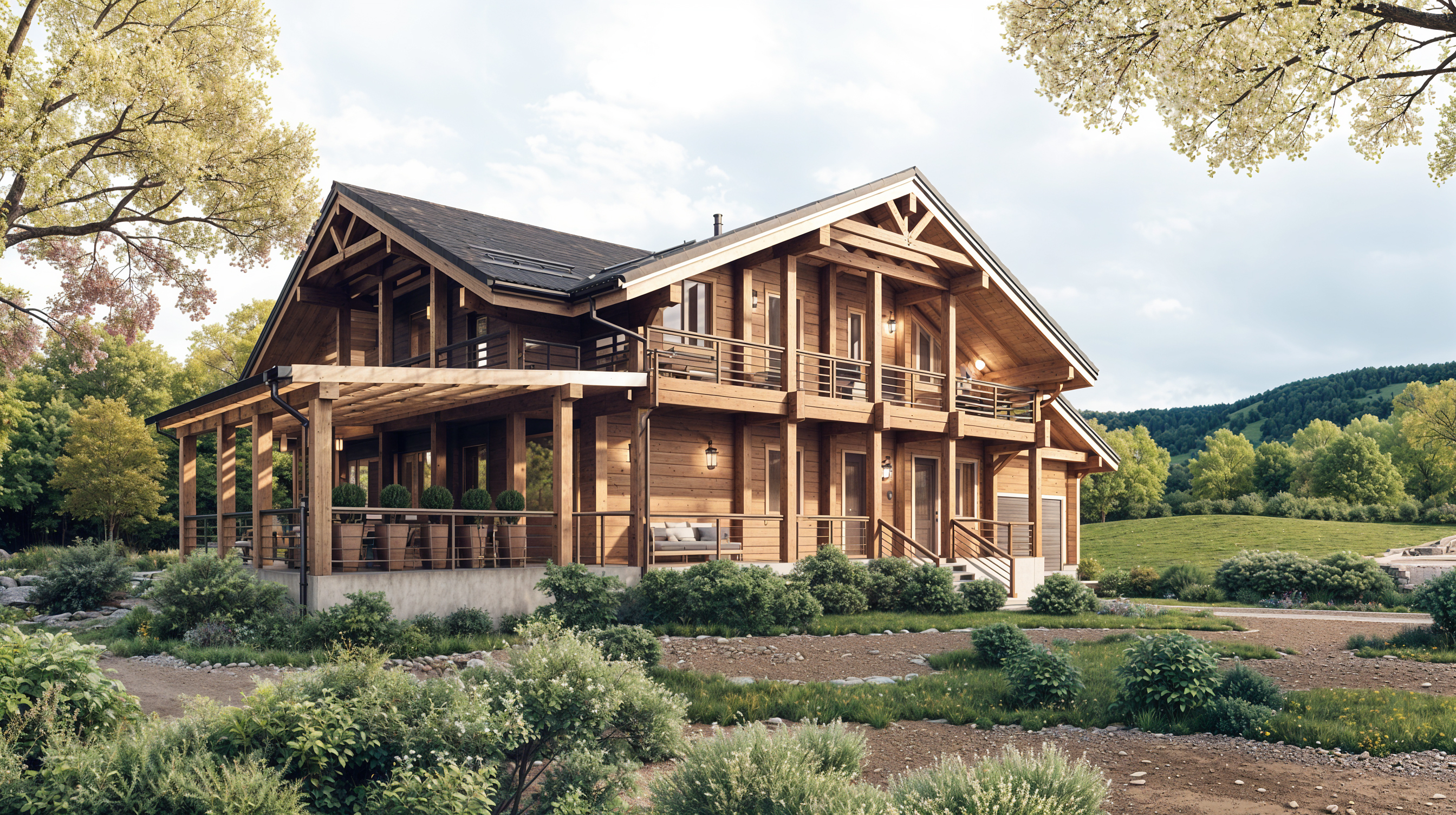 Дом из клееного бруса VZ-395 