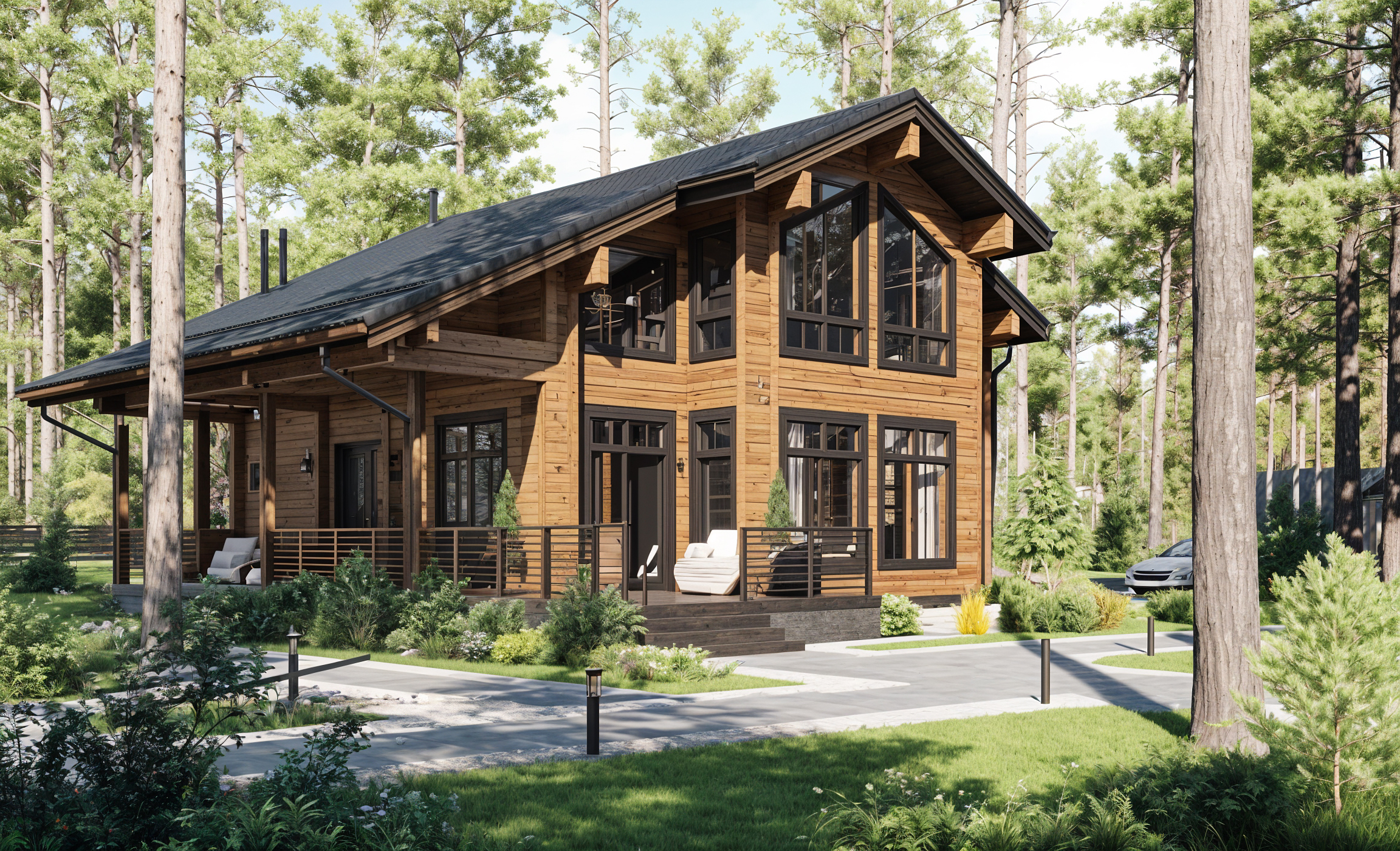 Дом из клееного бруса VZ-322