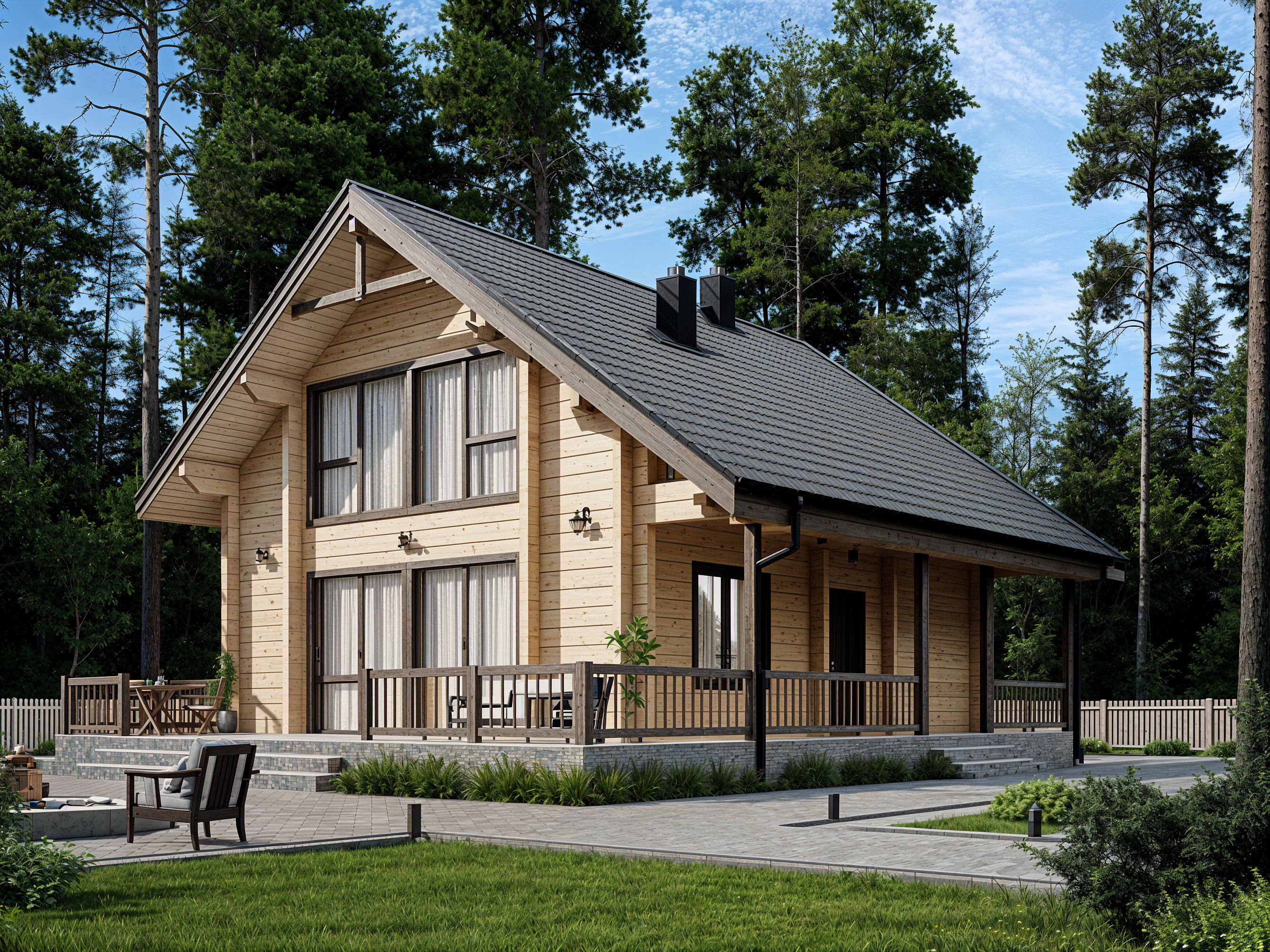 Дом из клееного бруса VZ-407