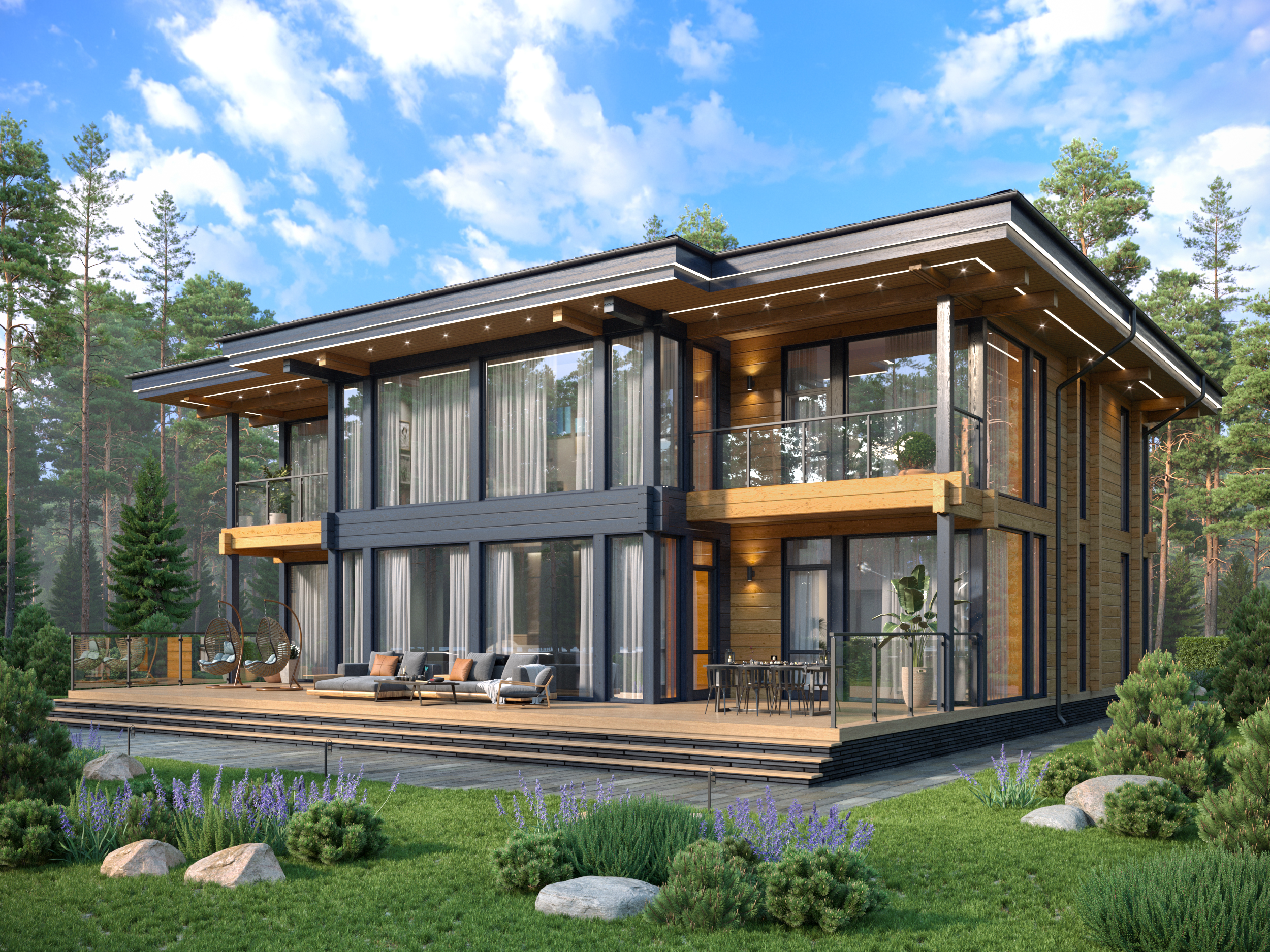 Дом из профилированного бруса VZ-472  