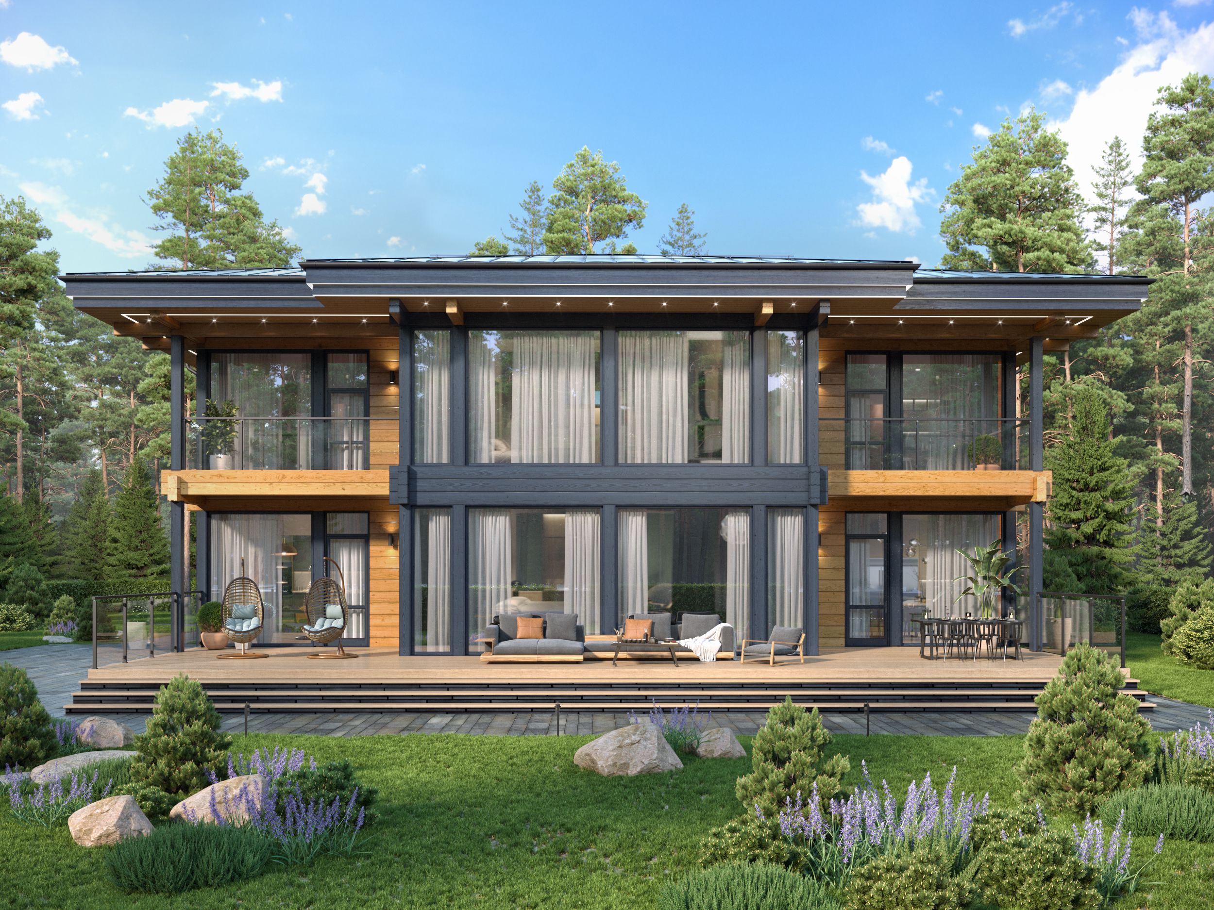 Дом из клееного бруса VZ-472  