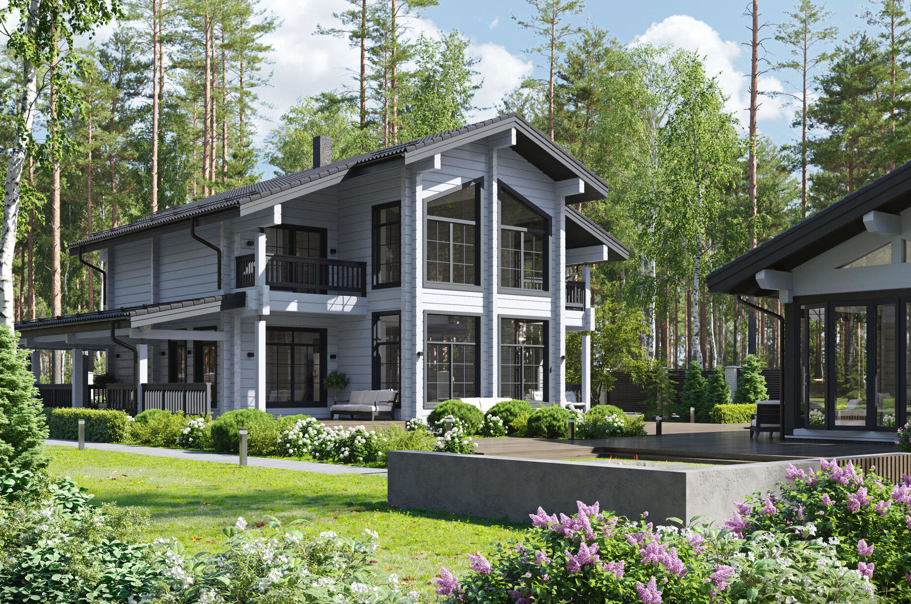 Дом из клееного бруса VZ-391