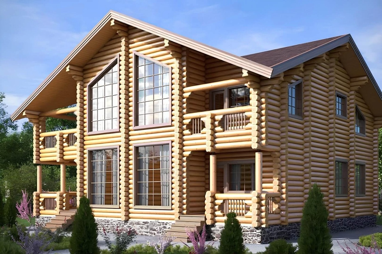 Дом из бревна VZ-129