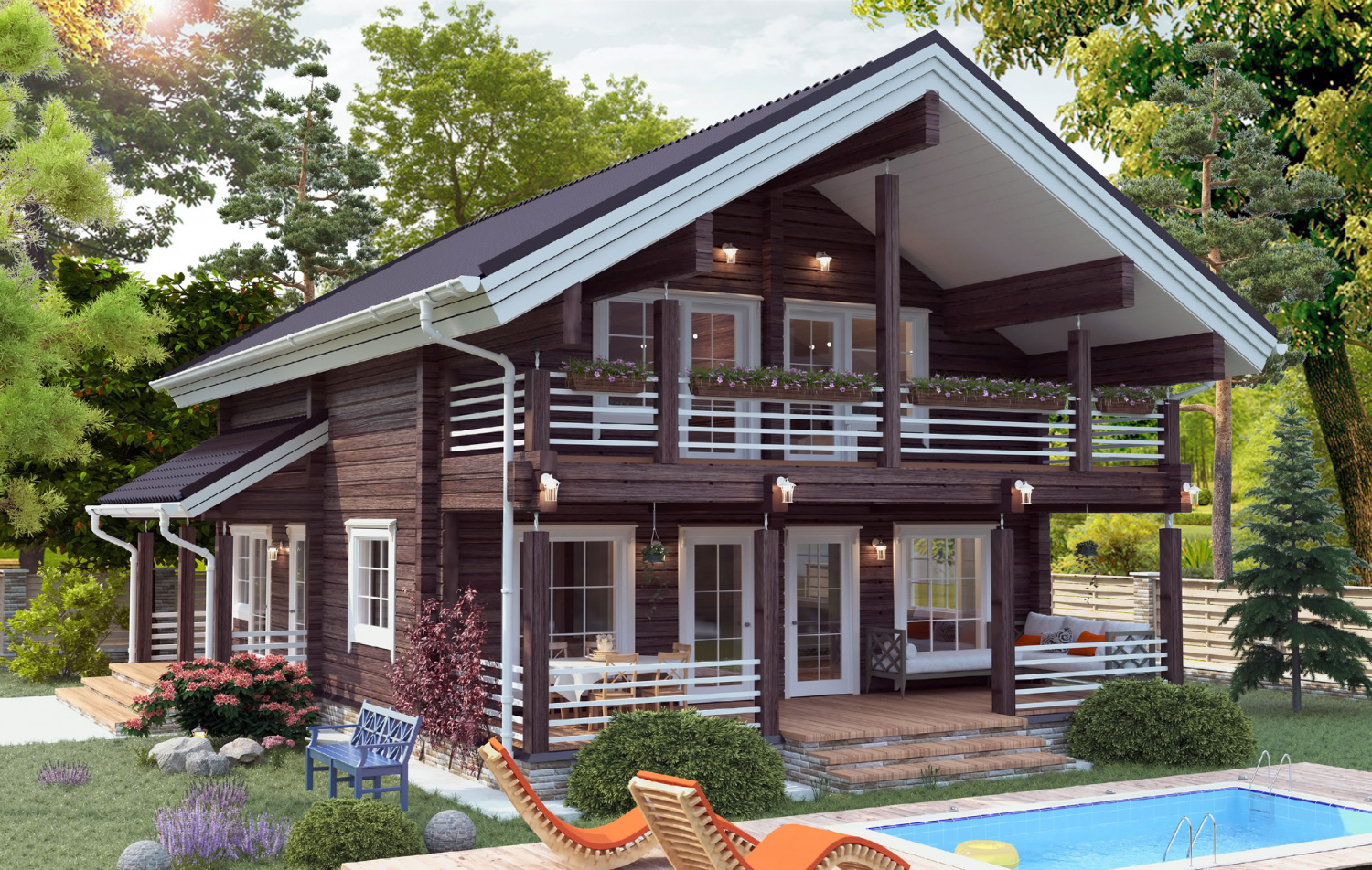 Дом из клееного бруса VZ-327