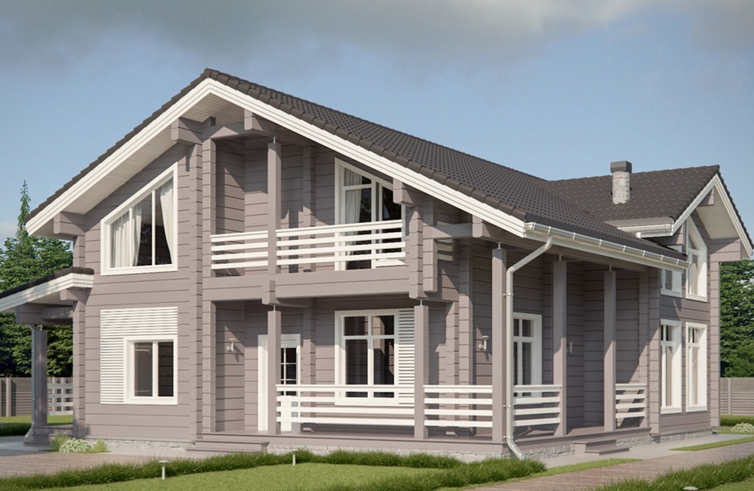 Дом из профилированного бруса VZ-361