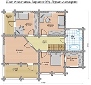 Дом из бревна 161м2, Проект №ВЗ-118 - 5