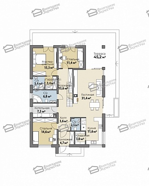 Дом из газобетона 203,9м2, Проект №ВЗ-782 - 6