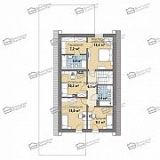 Дом из газобетона 233,8м2, Проект №ВЗ-704