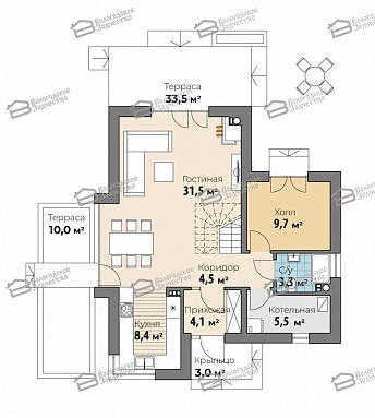 Дом из газобетона 100м2, Проект №ВЗ-794 - 4